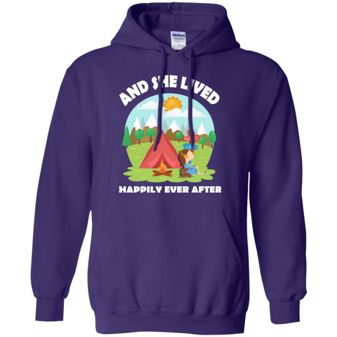 And She Lived Happily Ever After T-shirt Purple