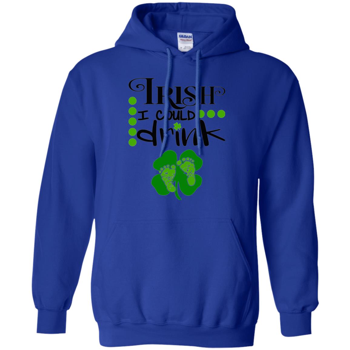 Baby Irish I Could Drink Pregnancy St Patrick_s Day T-shirt Royal