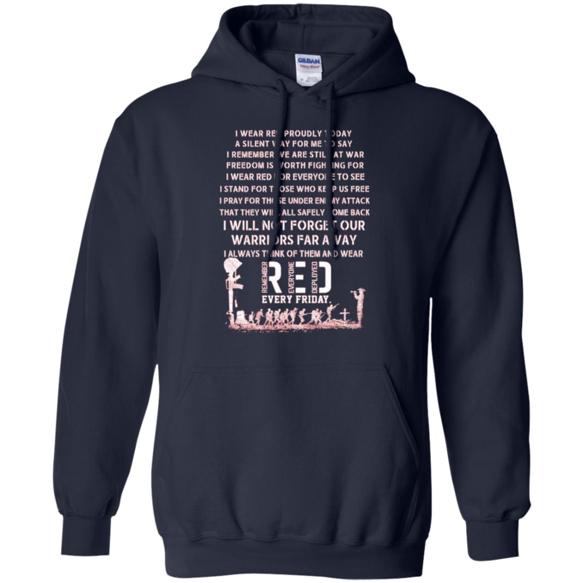 Red Friday Military T-shirt Wear Red Friday Navy