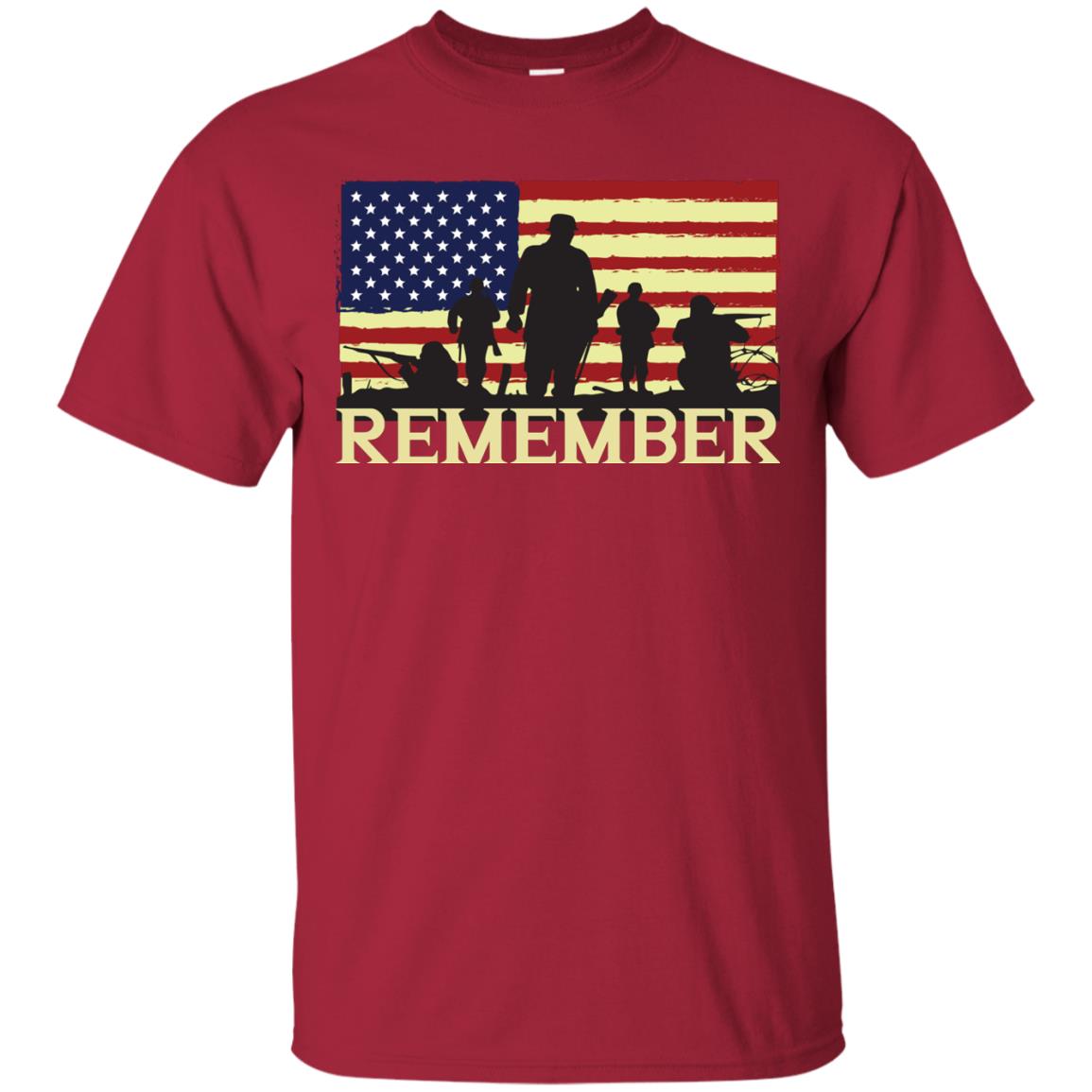 Military Of United States Memorial Day Shirt Cardinal