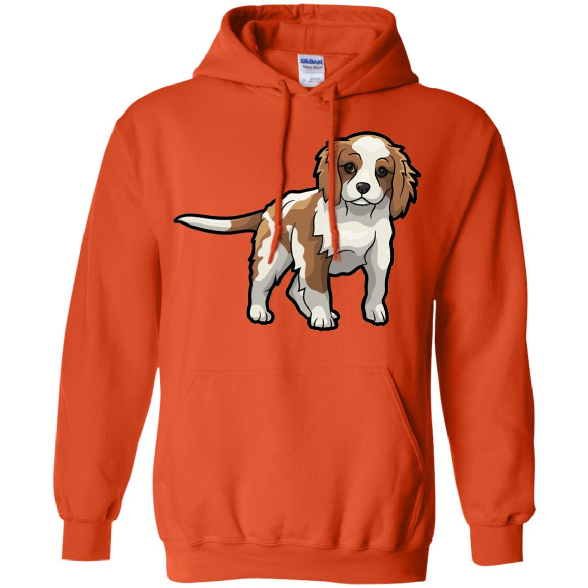 Cute Blenheim Cavalier King Charles Spaniel T-shirt Orange