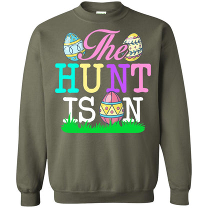 Easter Shirt The Hunt Is On Military Green
