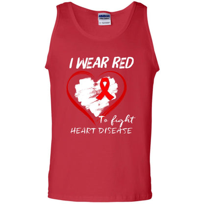 I Wear Red To Fight Heart Disease Shirt Red