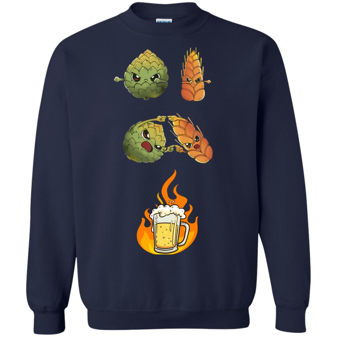 Beer Lover T-shirt Beer Fusion Navy