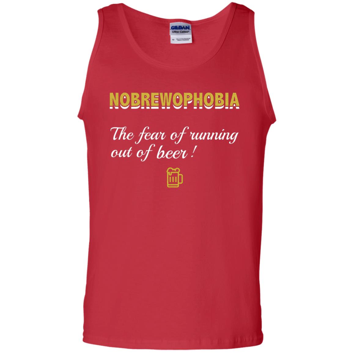 Nobrewophobia The Fear Of Running Out Of Beer Shirt Red