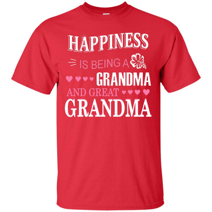 Happiness Is Being A Grandma And Great Grandma Red