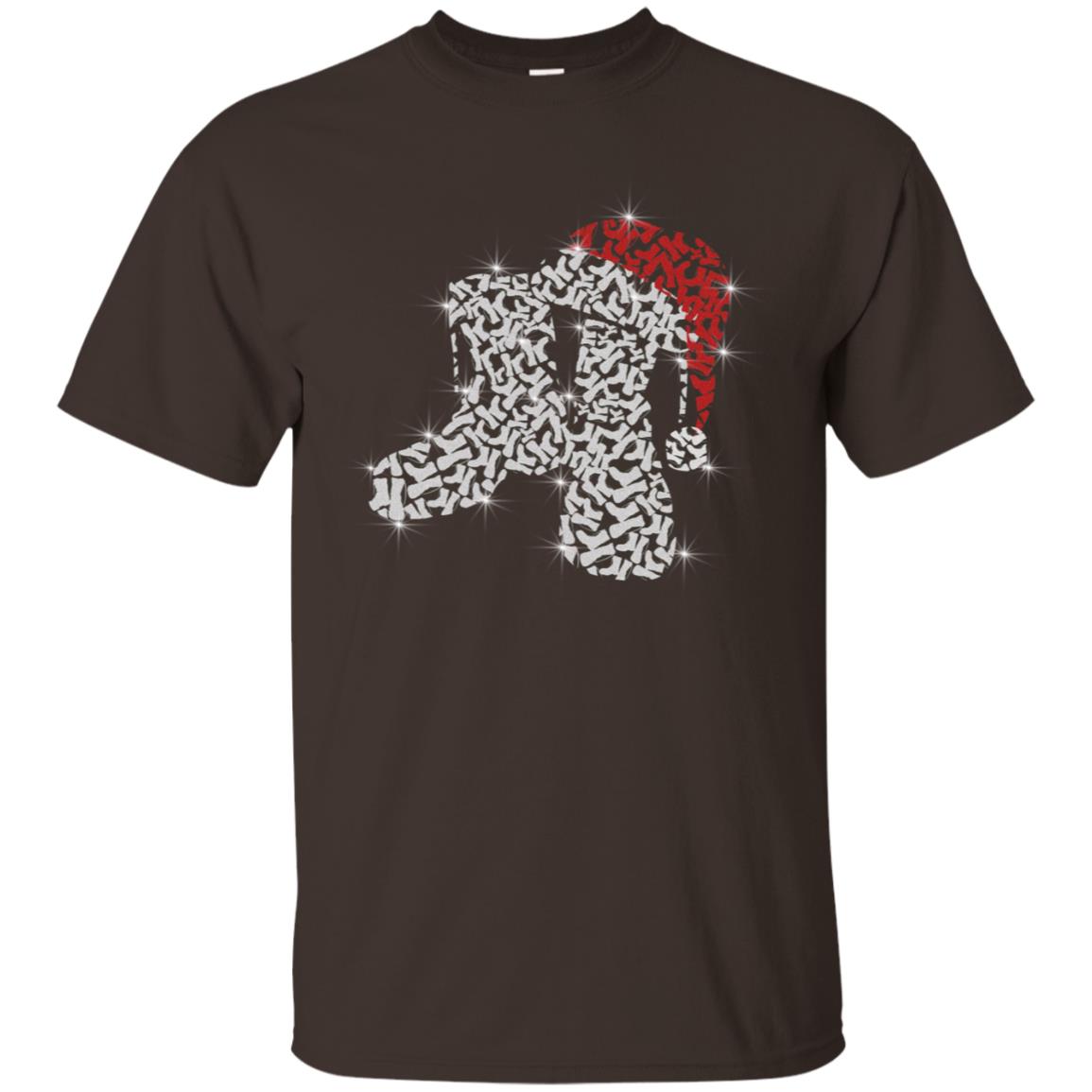Veteran Boot With Santa Hat Merry Christmas Gift Shirt For Mens Womens Dark Chocolate