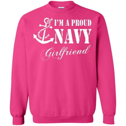 Military Shirt Im A Proud U.s. Navy Girlfriend Heliconia