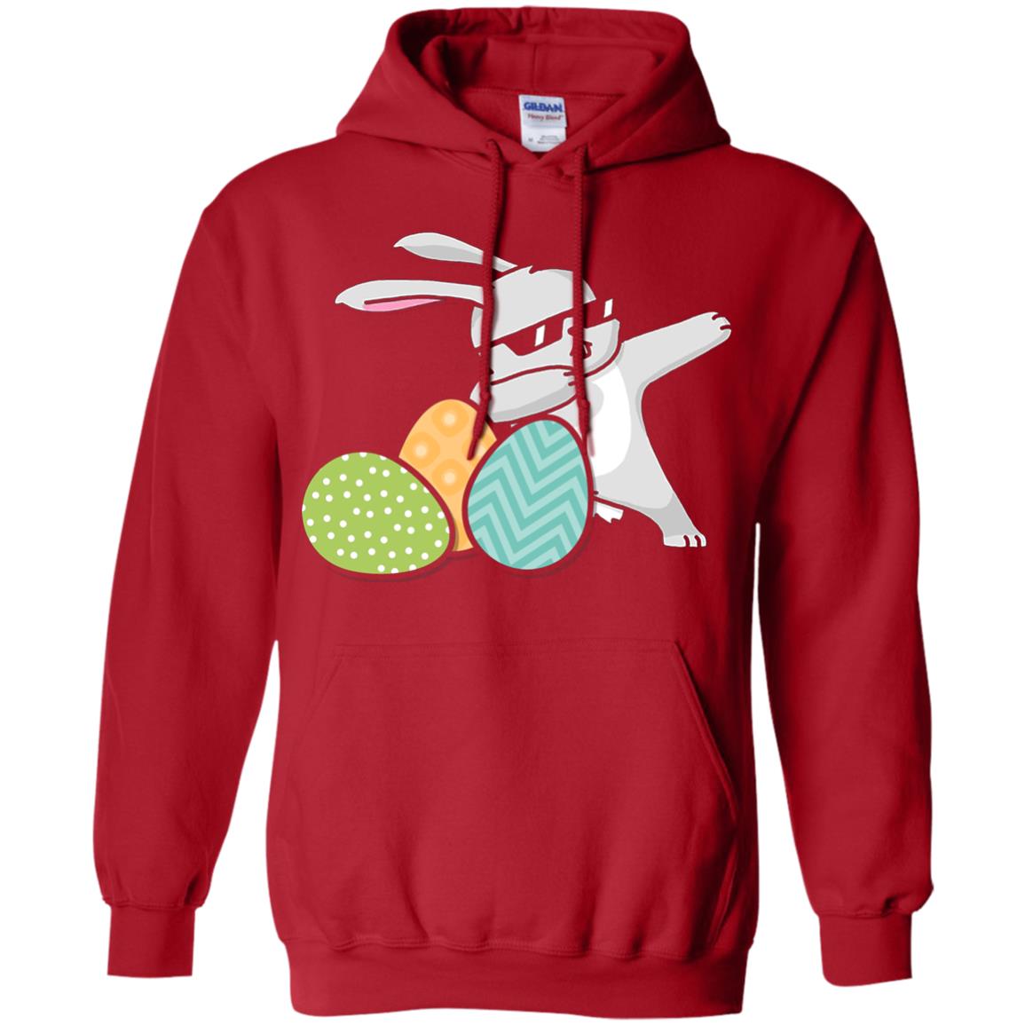 Easter Bunny Dabbing Gift Shirt For Dabbing Lover Red