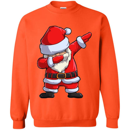 Christmas T-shirt Dabbing Santa Claus Orange