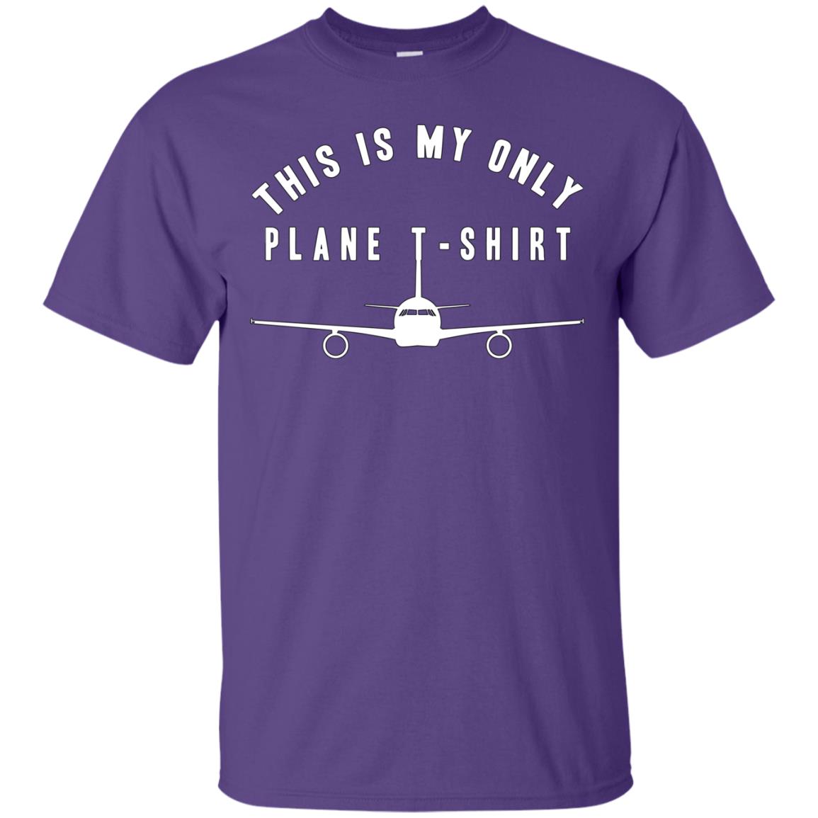 This Is My Only Plane T-shirt Purple