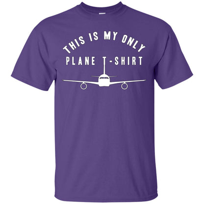 This Is My Only Plane T-shirt Purple