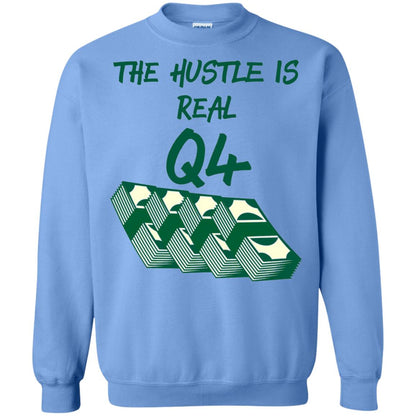Money T-shirt The Hustle Is Real Q4 Making Money Novelty Carolina Blue