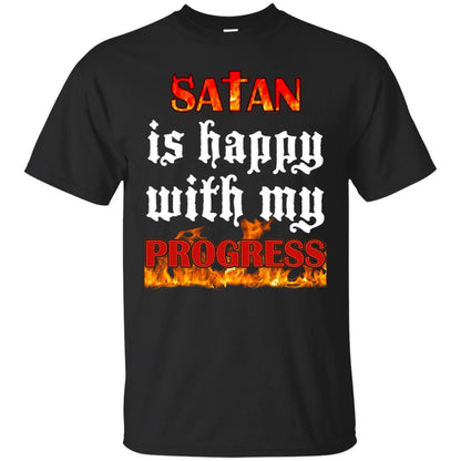 Santa Is Happy With My Progress Shirt Black