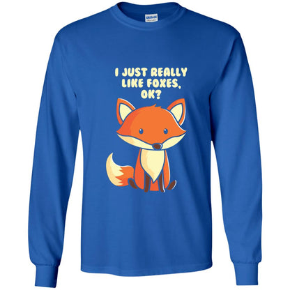 Funny Fox T-shirt I Just Really Like Foxes Ok Royal