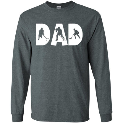 Daddy T-shirt Hockey Lover Dark Heather