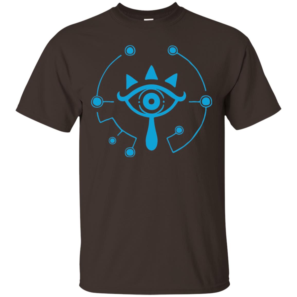 Nintendo Zelda Breath Of The Wild Sheikah Eye Logo T-shirt Dark Chocolate