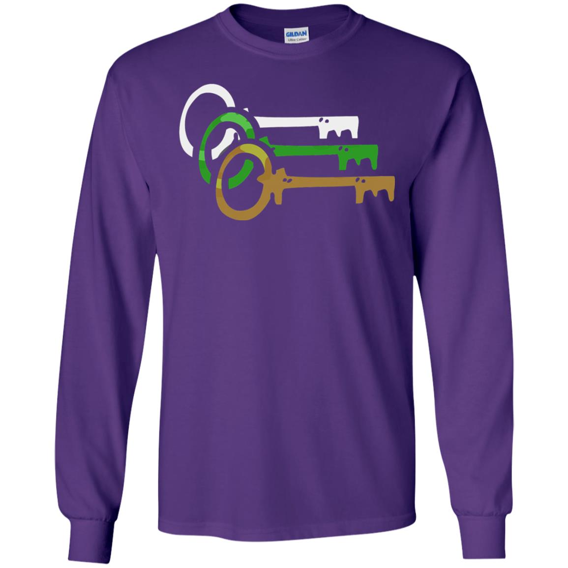 Player One Ready Keys Gamer T-shirt Purple