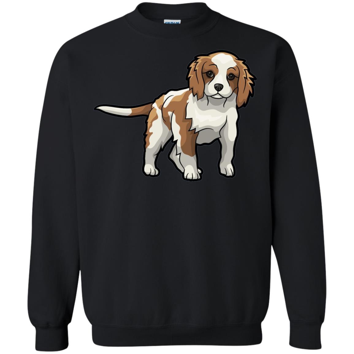 Cute Blenheim Cavalier King Charles Spaniel T-shirt Black