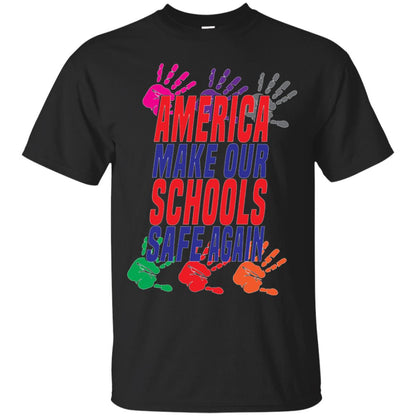 America Make Our Schools Safe Again Gu Control T-shirt Black