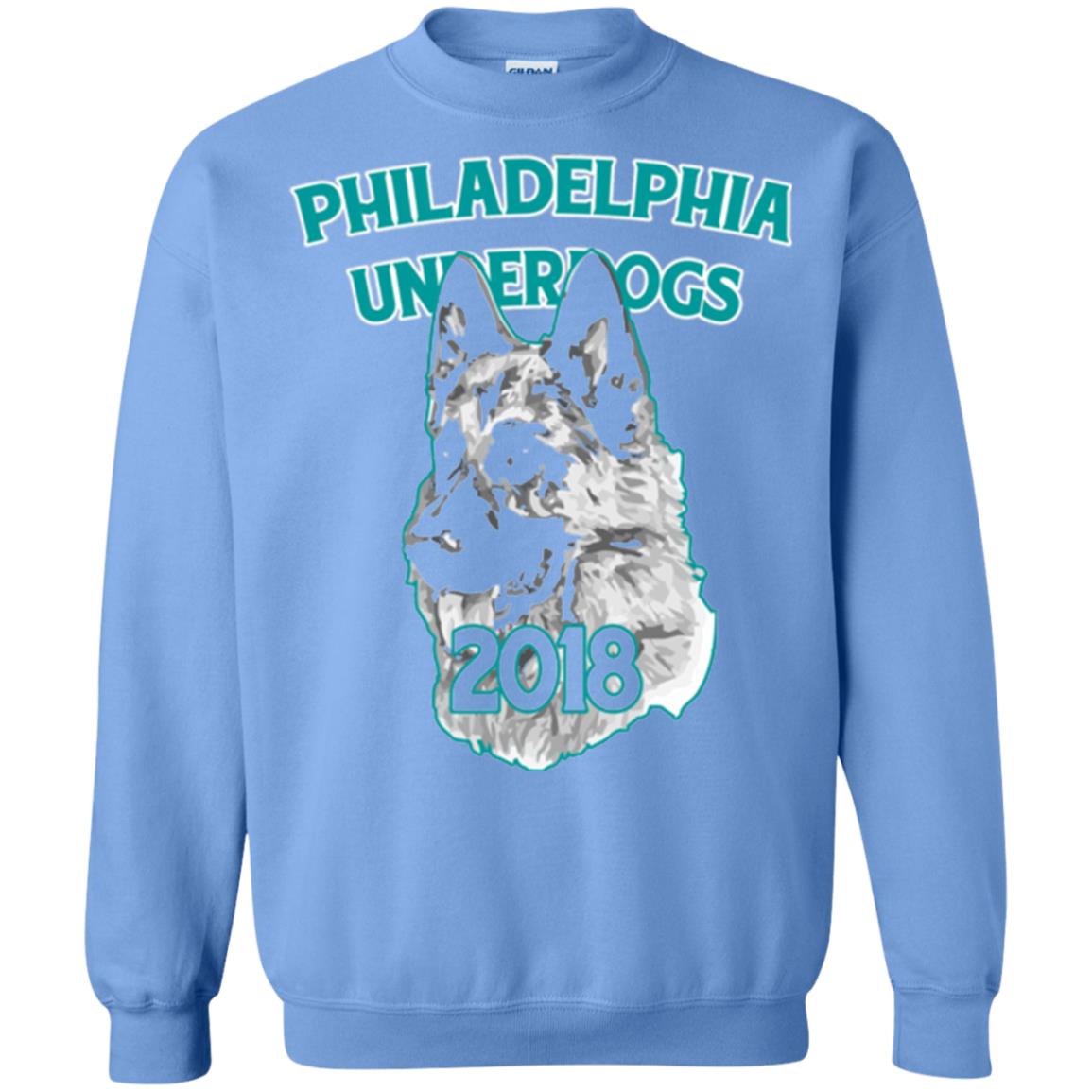 Dog Lover T-shirt Philadelphia Underdogs Celebration 2018 T-shirt Carolina Blue