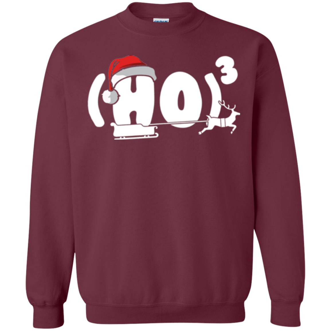 Christmas T-shirt Ho Ho Ho Maroon
