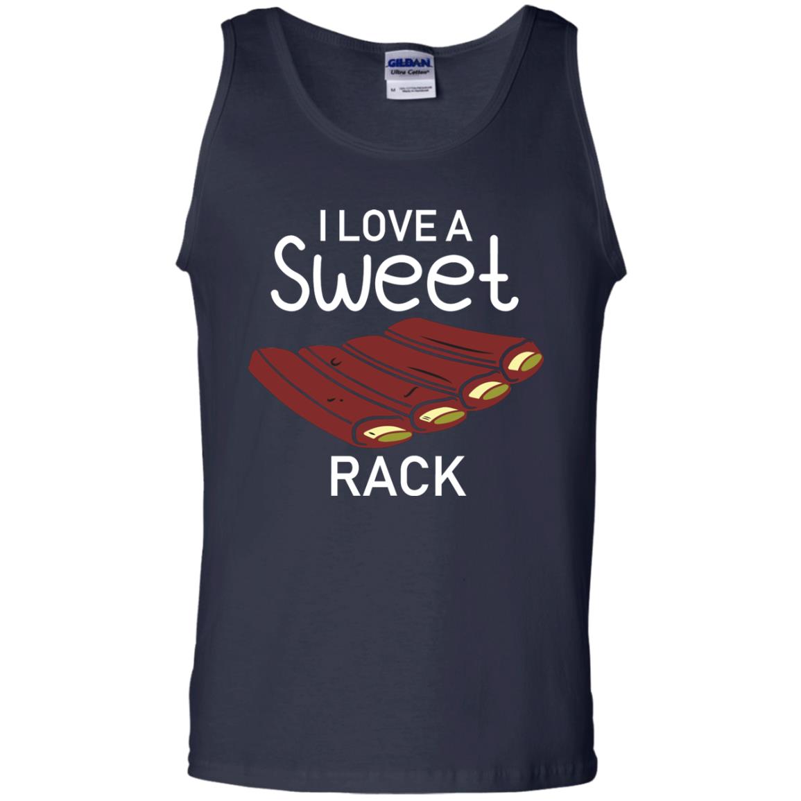 I Love A Sweet Rack Bbq Grill Summer Shirt Navy