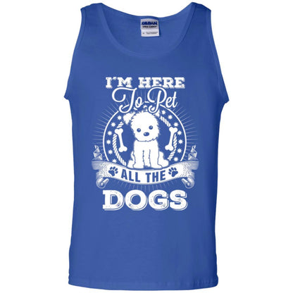 Dog Lover T-shirt I'm Here To Pet All The Dogs Royal