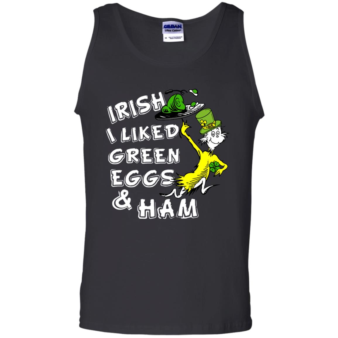 Irish I Liked Green Eggs And Ham T-shirt Black