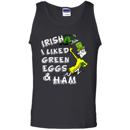 Irish I Liked Green Eggs And Ham T-shirt Black