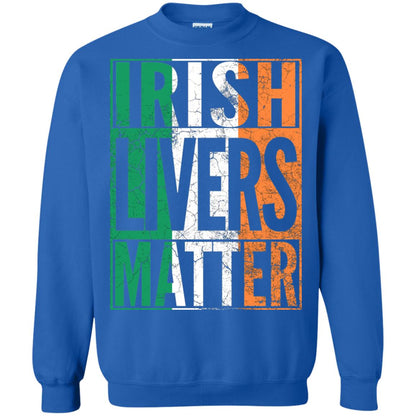 Irish Livers Matter St. Patrick_s Day T-shirt Royal
