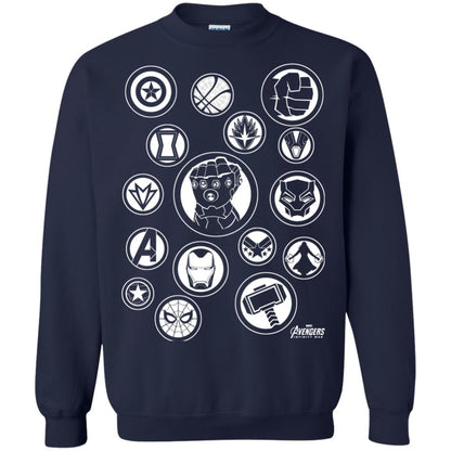 Infinity War Tonal Hero Icon Movie T-shirt Navy