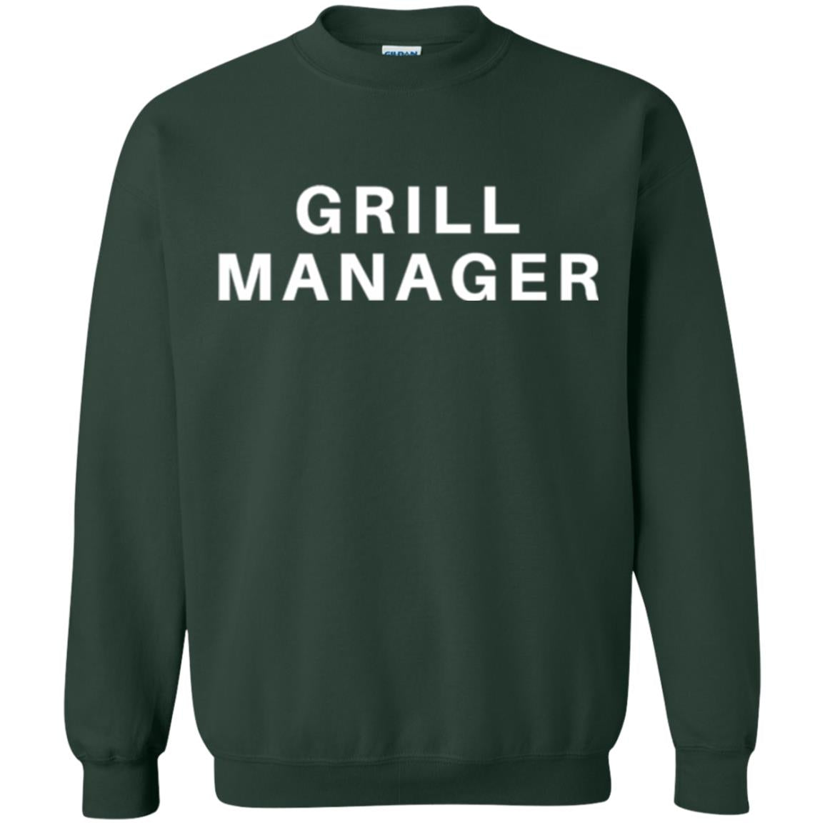 Cooking T-shirt Grill Manager Forest Green