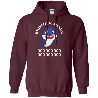 Brother Shark Family Shark Shirt Maroon