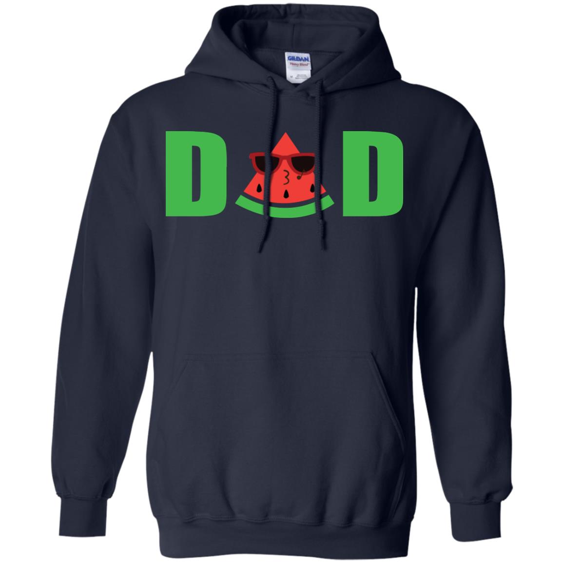 Dad Watermelon Funny Summer Melon Fruit Shirt For Daddy Navy