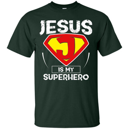 Jesus Is My Superhero Christian Movie Fan T-shirt Forest