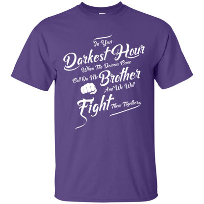 Family T-shirt In Your Darkest Hour Purple