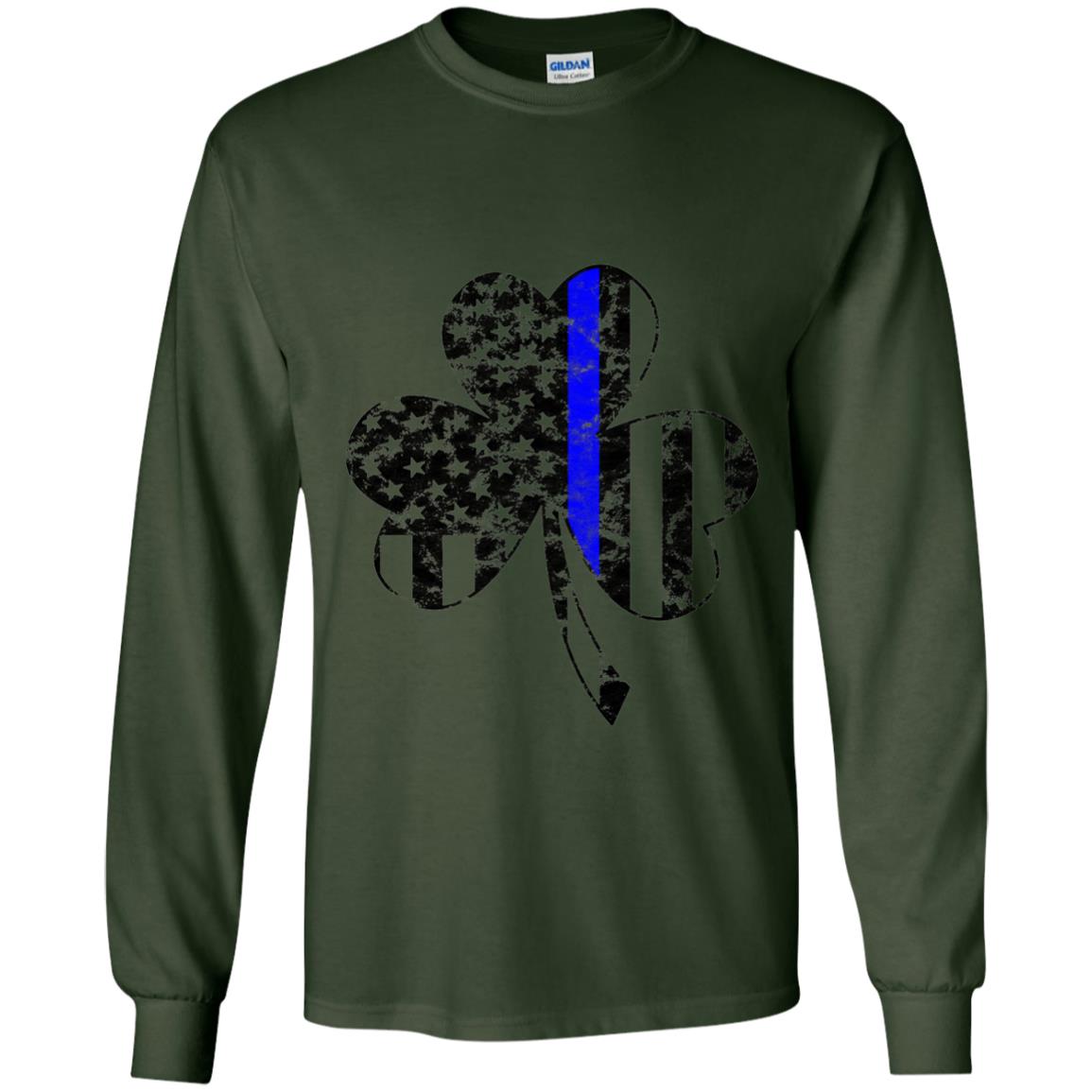 Shamrock Irish Flag St Patrick_s Day T-shirt Forest Green
