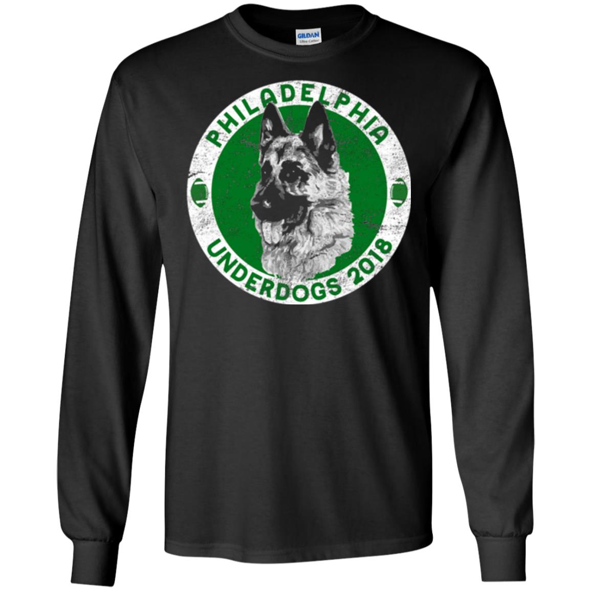 Dog Lover T-shirt Philadelphia Underdogs 2018 Distressed Black