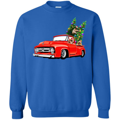 Christmas Tree And Sloths On Car X-mas Gift Shirt Royal