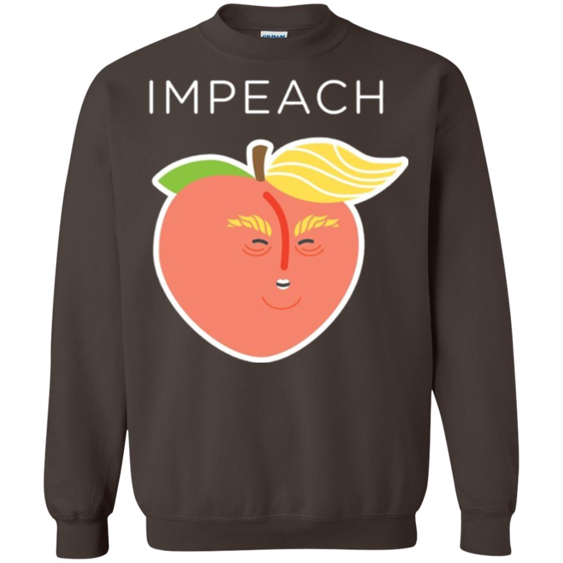 Anti Trump Peach Emoji T-shirt Impeach Donald Dark Chocolate
