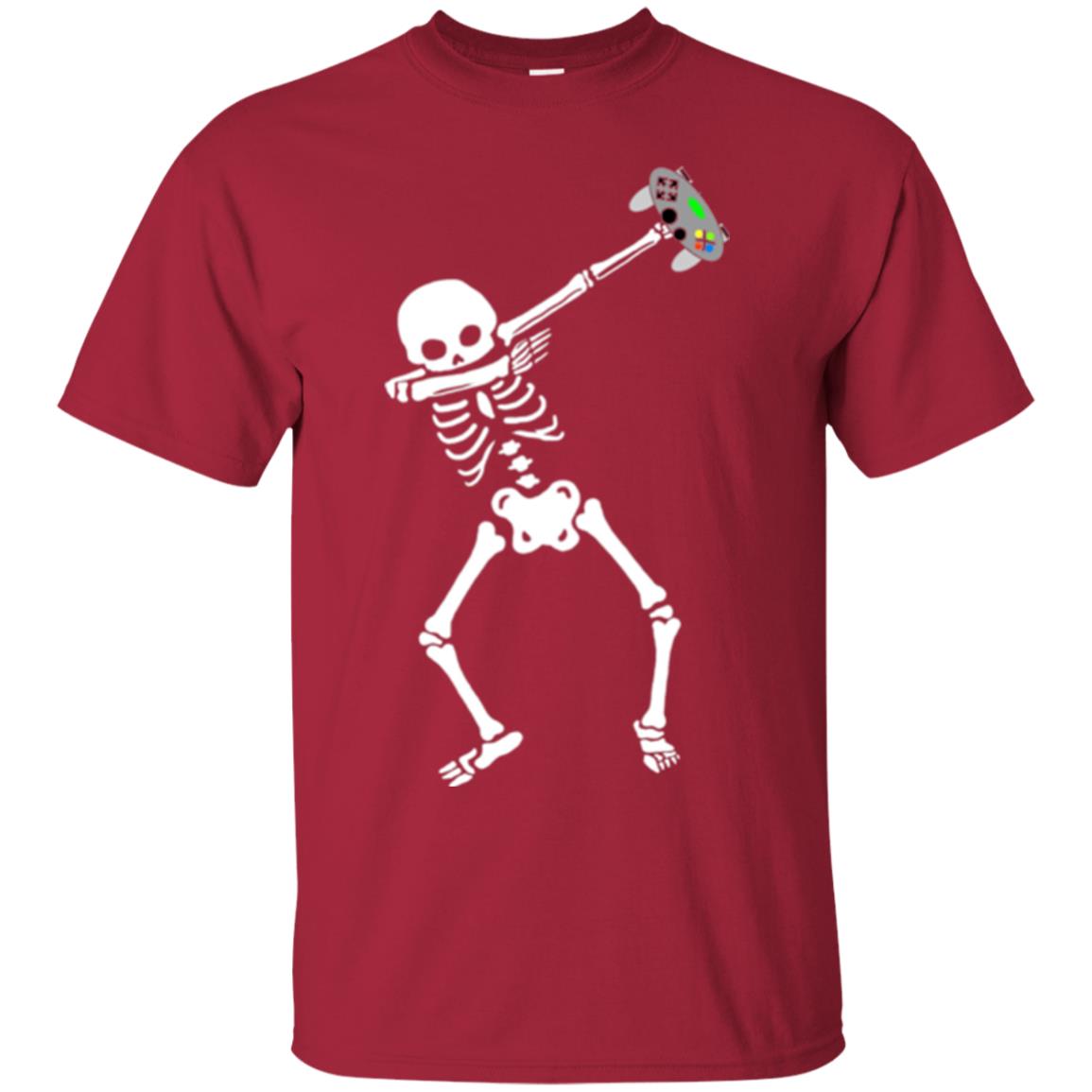 Gamer T-shirt Dabbing Skeleton Cardinal
