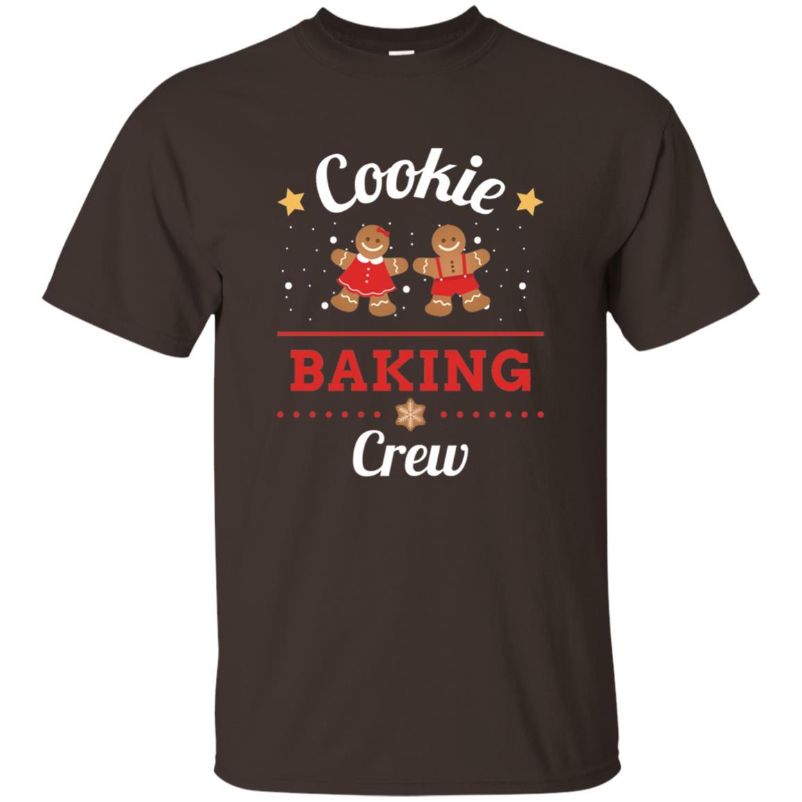 Christmas T-shirt Gingerbread Cookie Baking Crew Dark Chocolate