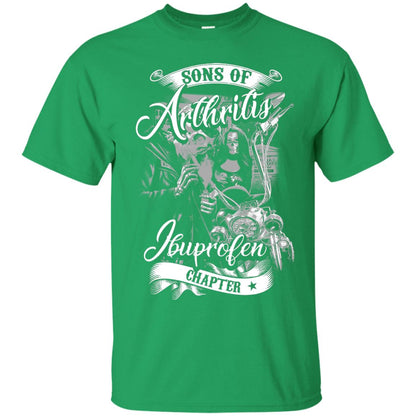Sons Of Arthritis Ibupronfen Chapter Funny Motorcycle Shirt Irish Green