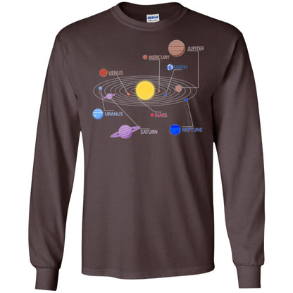 Solar System T-shirt Dark Chocolate