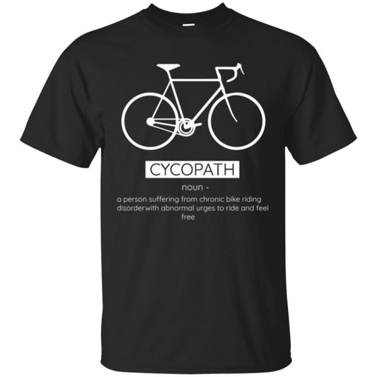 Biker T-shirt Cycopath Definition T-shirt Black
