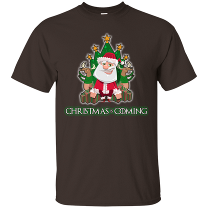 Christmas Is Coming T-shirt Dark Chocolate
