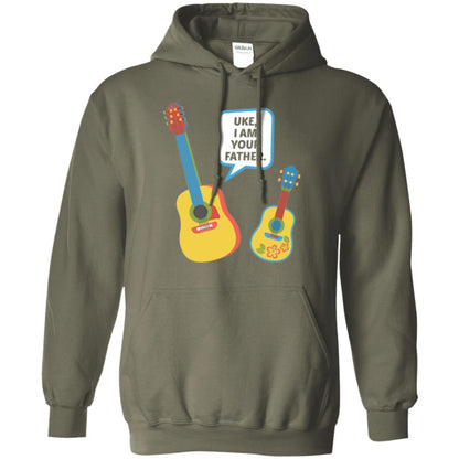 Ukulele Lovers T-shirt Uke I Am Your Father Military Green