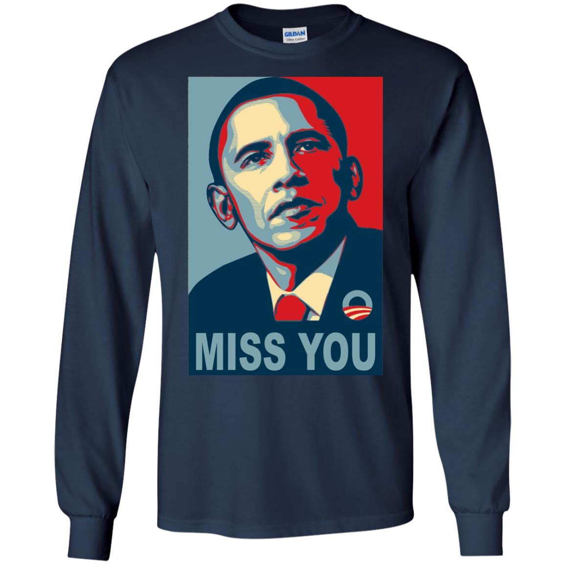 American President Miss You Political T-shirt Navy