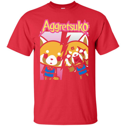 Aggretsuko Split Personality T-shirt Red